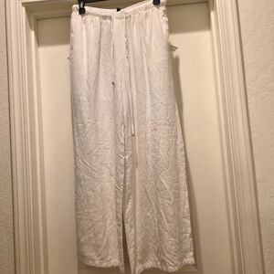 Zara Cream Elastic Waist Pants
